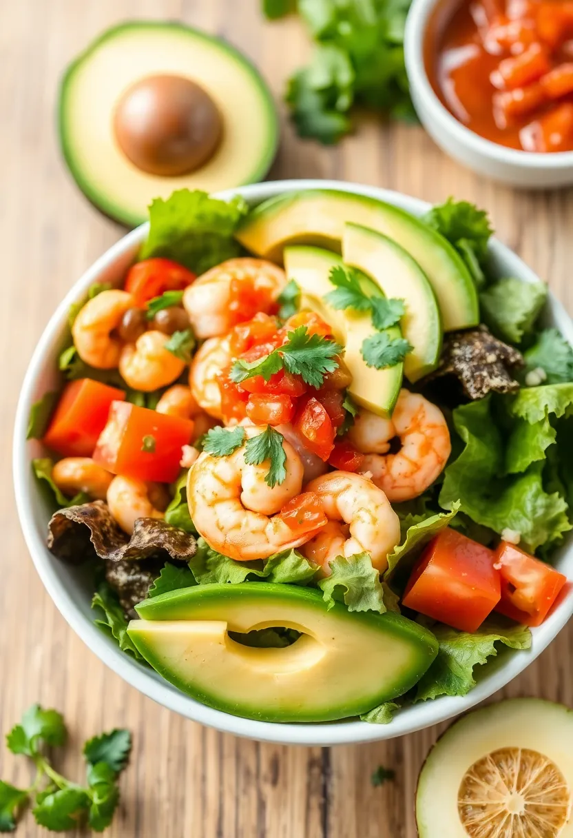 27 High Protein Low Carb Shrimp Recipes Delicious And Light 14. Shrimp Taco Salad