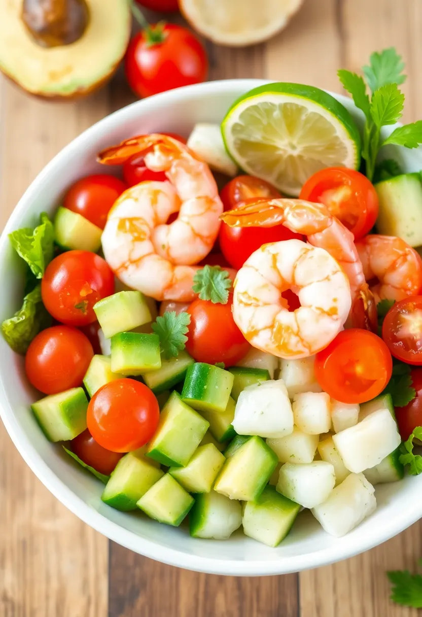 27 High Protein Low Carb Shrimp Recipes Delicious And Light 2. Shrimp Avocado Salad