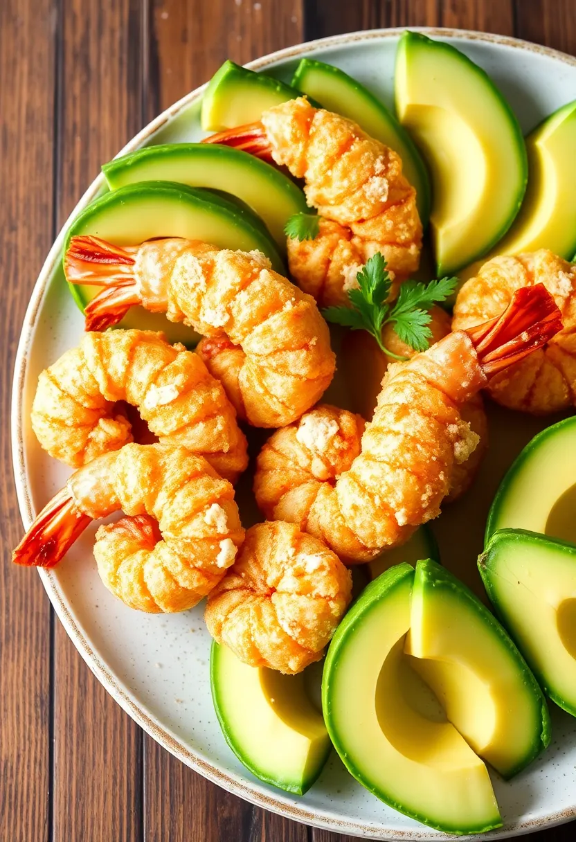 27 High Protein Low Carb Shrimp Recipes Delicious And Light 20. Shrimp Tempura with Avocado