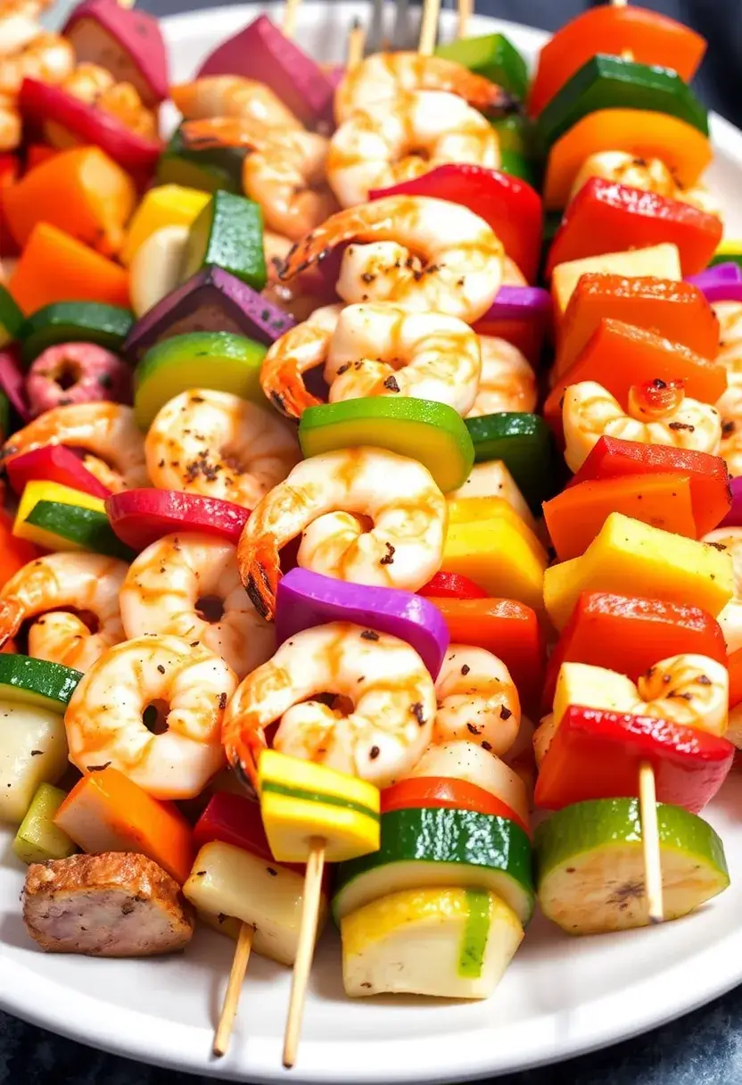 27 High Protein Low Carb Shrimp Recipes Delicious And Light 21. Shrimp and Vegetable Skewers