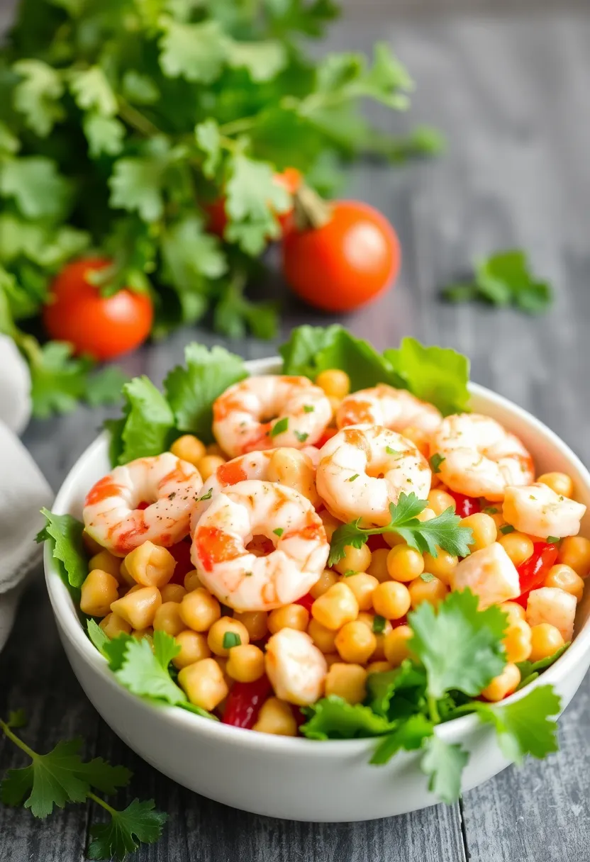 27 High Protein Low Carb Shrimp Recipes Delicious And Light 26. Shrimp and Chickpea Salad