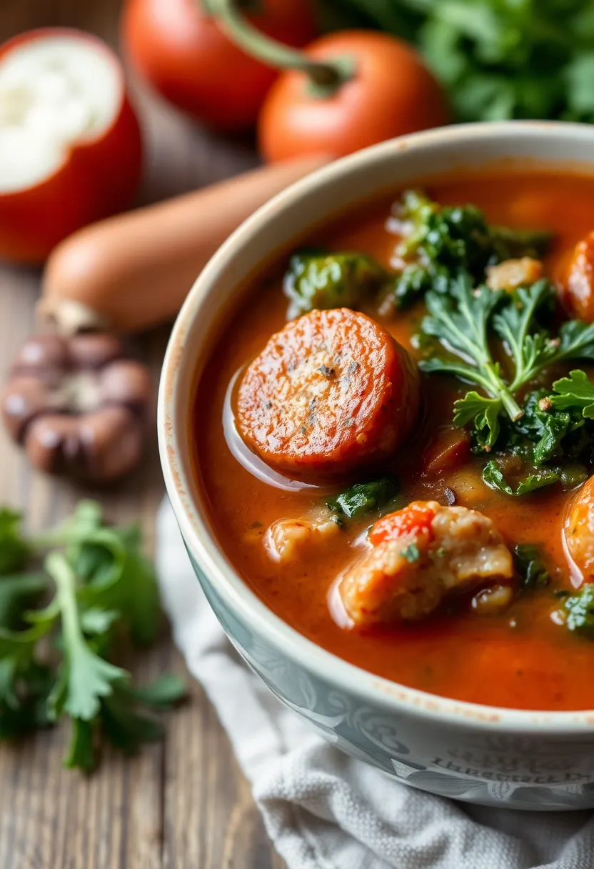 27 Low Calorie High Protein Soup Recipes for Comfort Food Lovers 21 27 Low Calorie High Protein Soup Recipes for Comfort Food Lovers - 21. Italian Sausage and Kale Soup