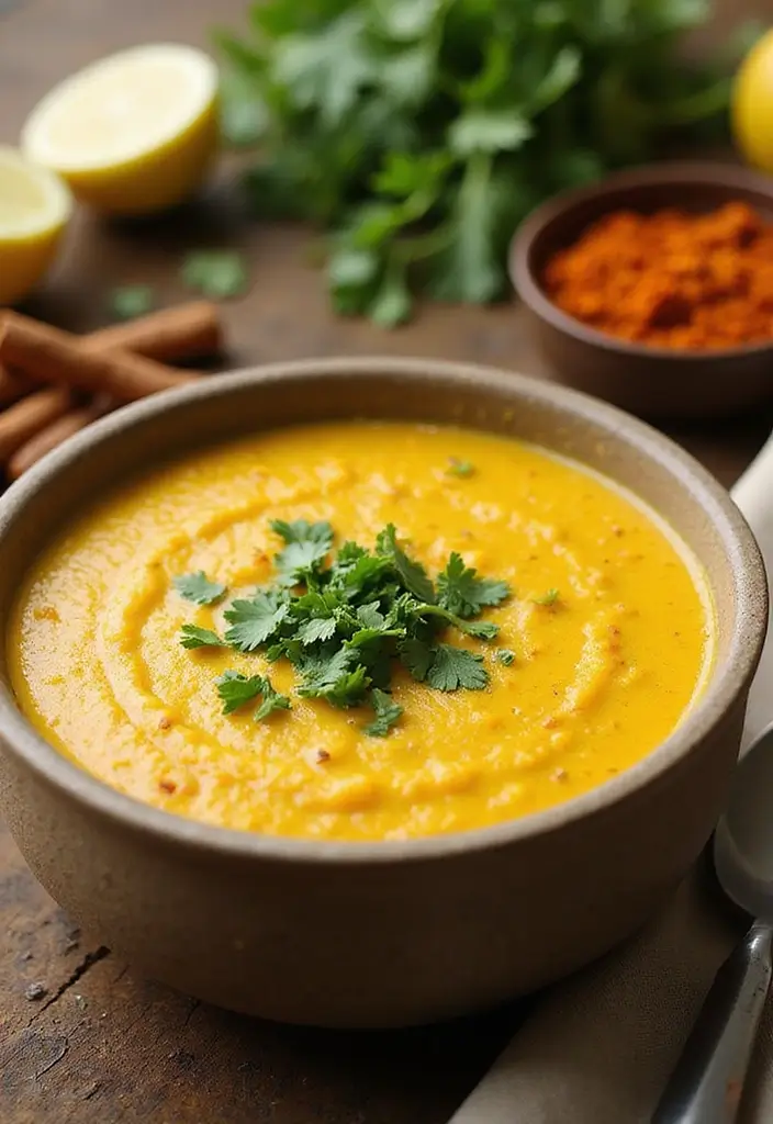27 Low Calorie High Protein Soup Recipes for Comfort Food Lovers 5 27 Low Calorie High Protein Soup Recipes for Comfort Food Lovers - 5. Curried Cauliflower Soup
