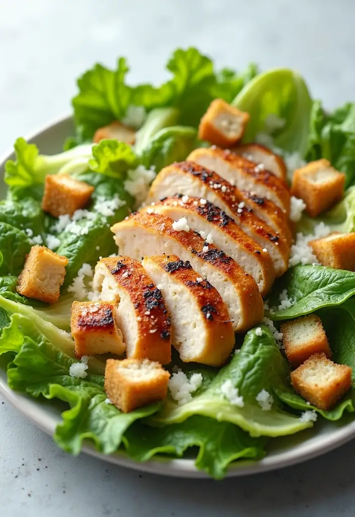27 Low Calorie Low Carb High Protein Recipes Guilt Free - 19. Chicken Caesar Salad