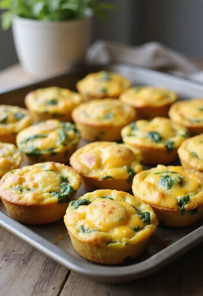 27 Low Calorie Low Carb High Protein Recipes Guilt Free - 4. Egg Muffins with Spinach and Cheese
