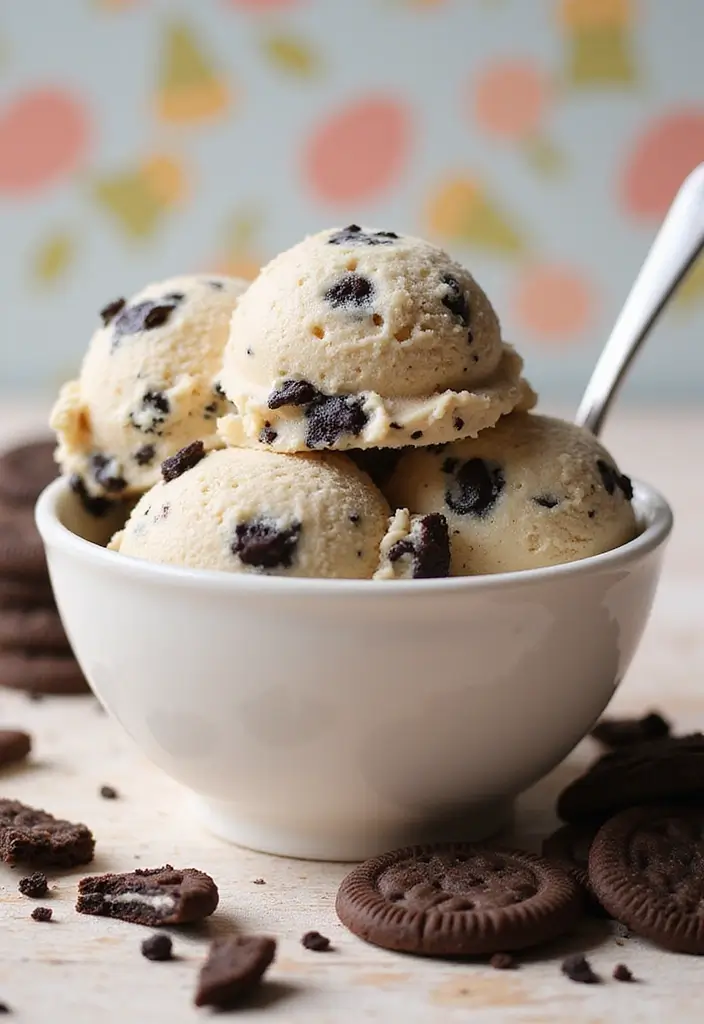 27 Ninja Creami Ice Cream Recipes: High Protein Sweet Treats - 6. Cookies and Cream Protein Delight