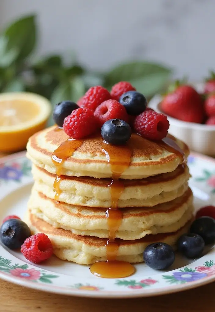 27 Vegetarian High Protein Low Carb Recipes That Taste Great - 14. Almond Flour Pancakes