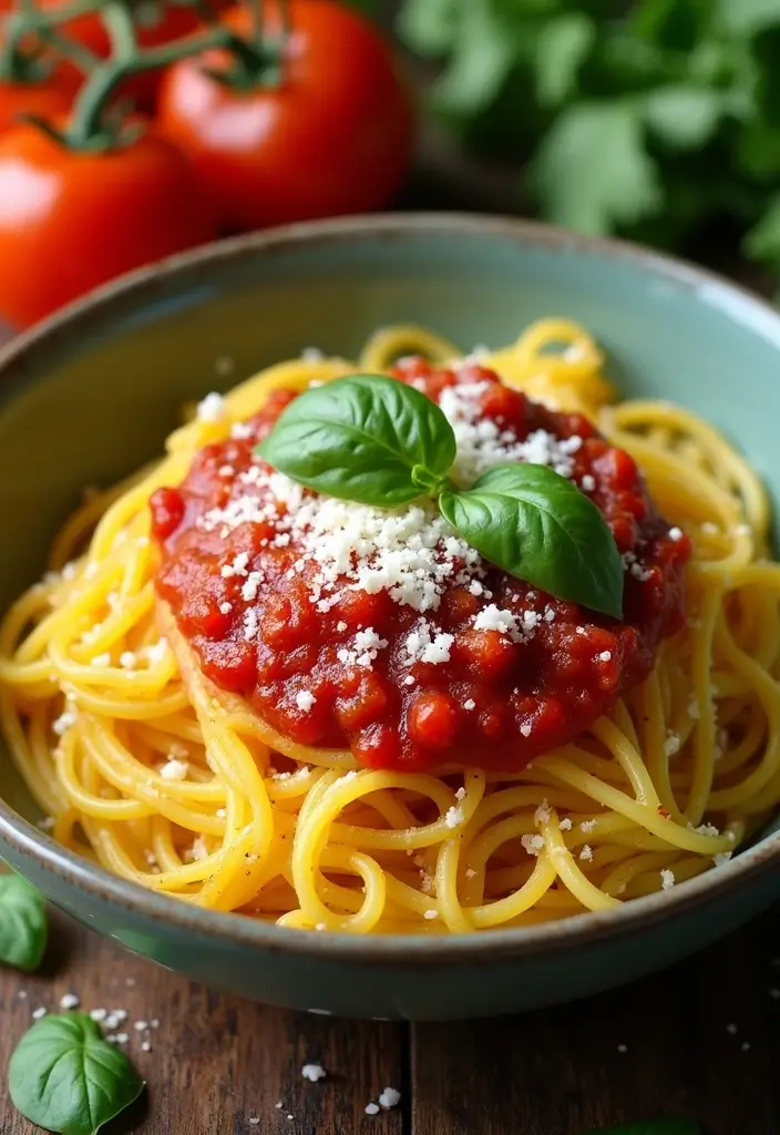 27 Vegetarian High Protein Low Carb Recipes That Taste Great - 26. Spaghetti Squash with Marinara Sauce