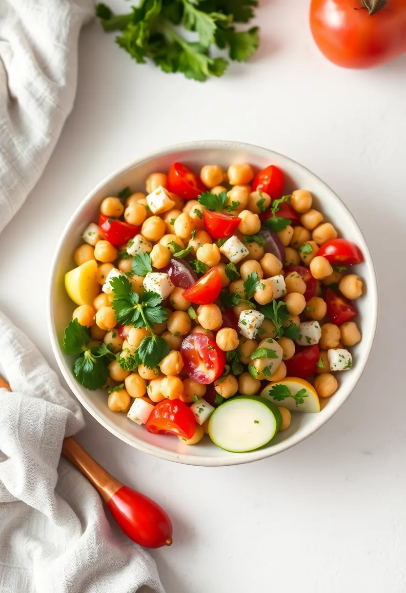 30 Healthy High Protein Dinner Recipes For Two 16. Greek Chickpea Salad