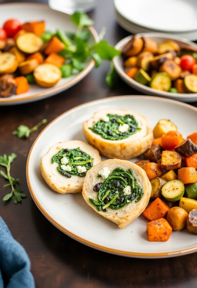 30 Healthy High Protein Dinner Recipes For Two 19. Spinach and Feta Stuffed Chicken Breasts