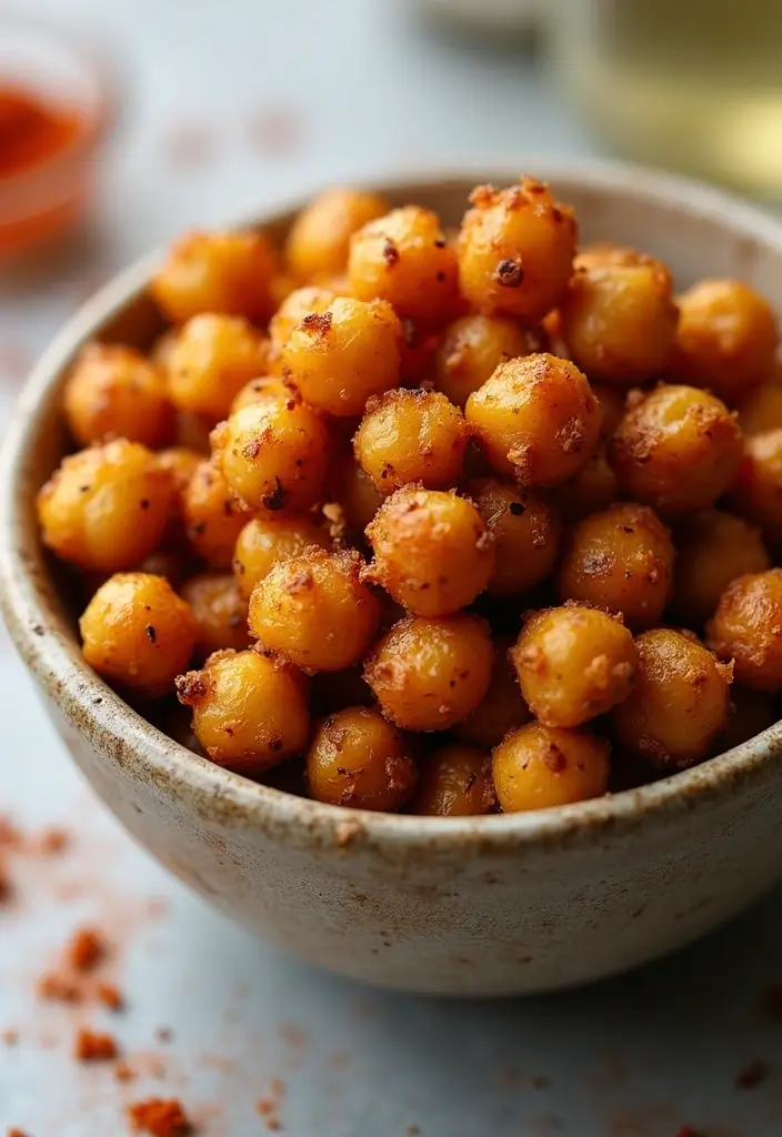 30 High Protein Low Calorie Recipes Meal Prep Friendly - 13. Roasted Chickpeas Snack