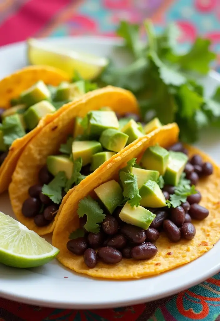 30 High Protein Low Calorie Recipes Meal Prep Friendly - 6. Spicy Black Bean Tacos