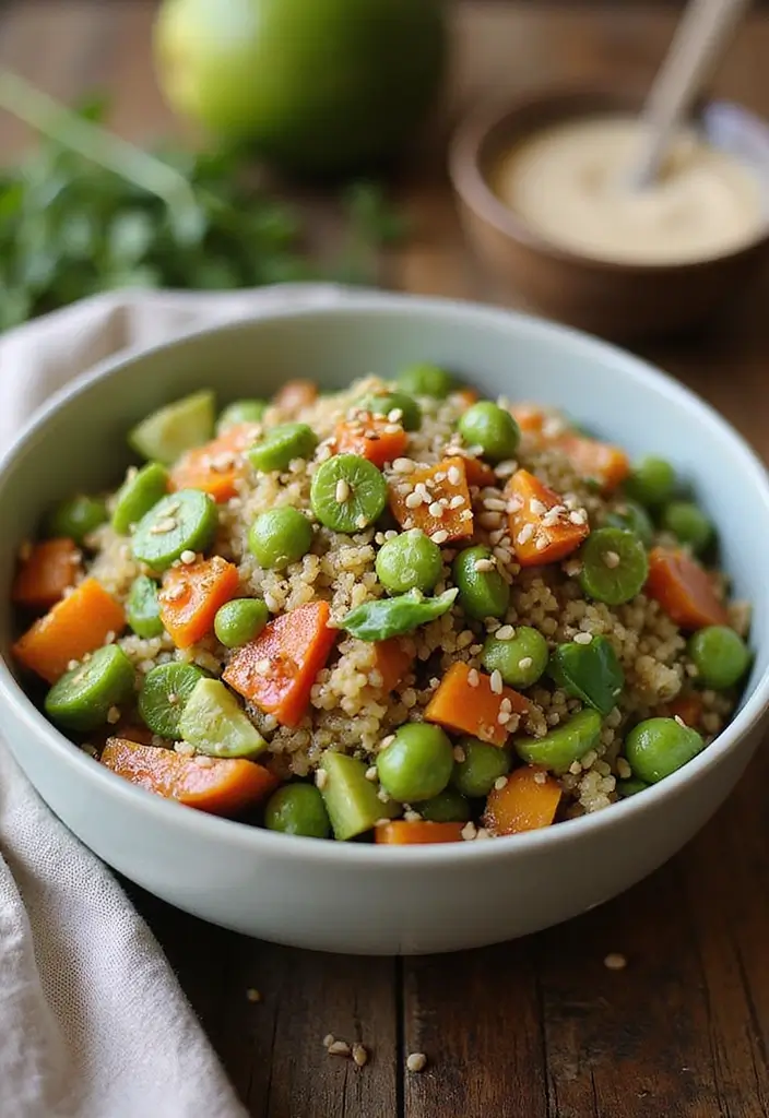 30 High Protein Low Calorie Recipes Meal Prep Friendly - 9. Edamame and Quinoa Salad