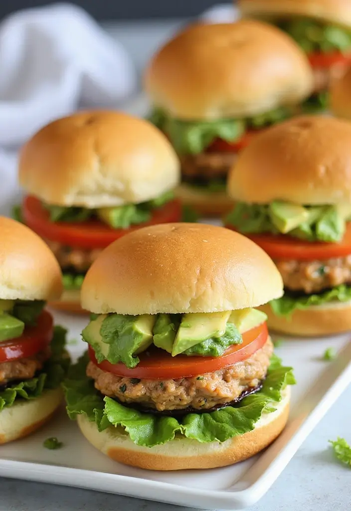 30 High Protein Low Carb Hamburger Recipes Creative And Juicy - 5. Tuna Burger Sliders