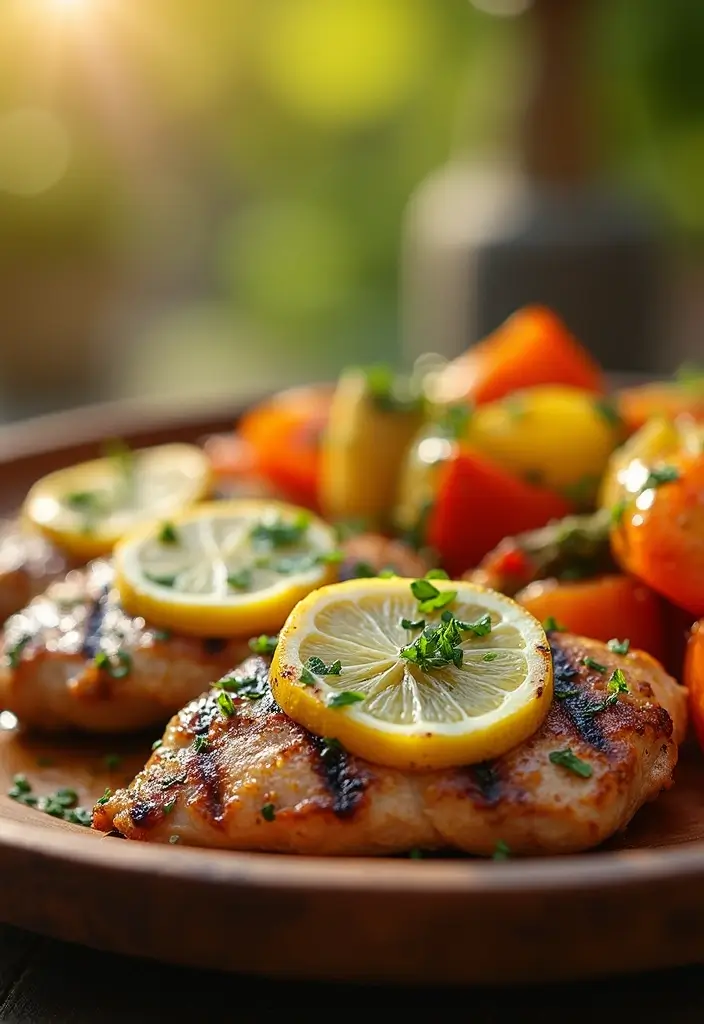 30 High Protein Low Carb Recipes Dinner Ideas 1. Grilled Lemon Herb Chicken