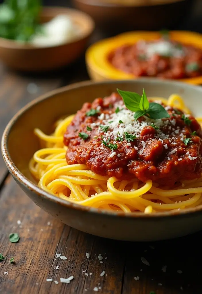 30 High Protein Low Carb Recipes Dinner Ideas 11. Spaghetti Squash Bolognese