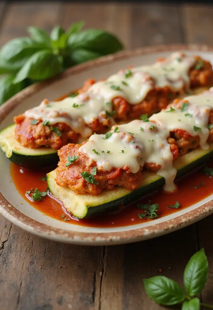 30 High Protein Low Carb Recipes Dinner Ideas 17. Italian Stuffed Zucchini