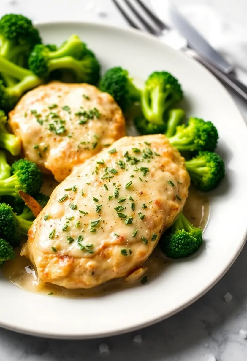 30 High Protein Low Carb Recipes Dinner Ideas 25. Creamy Garlic Parmesan Chicken