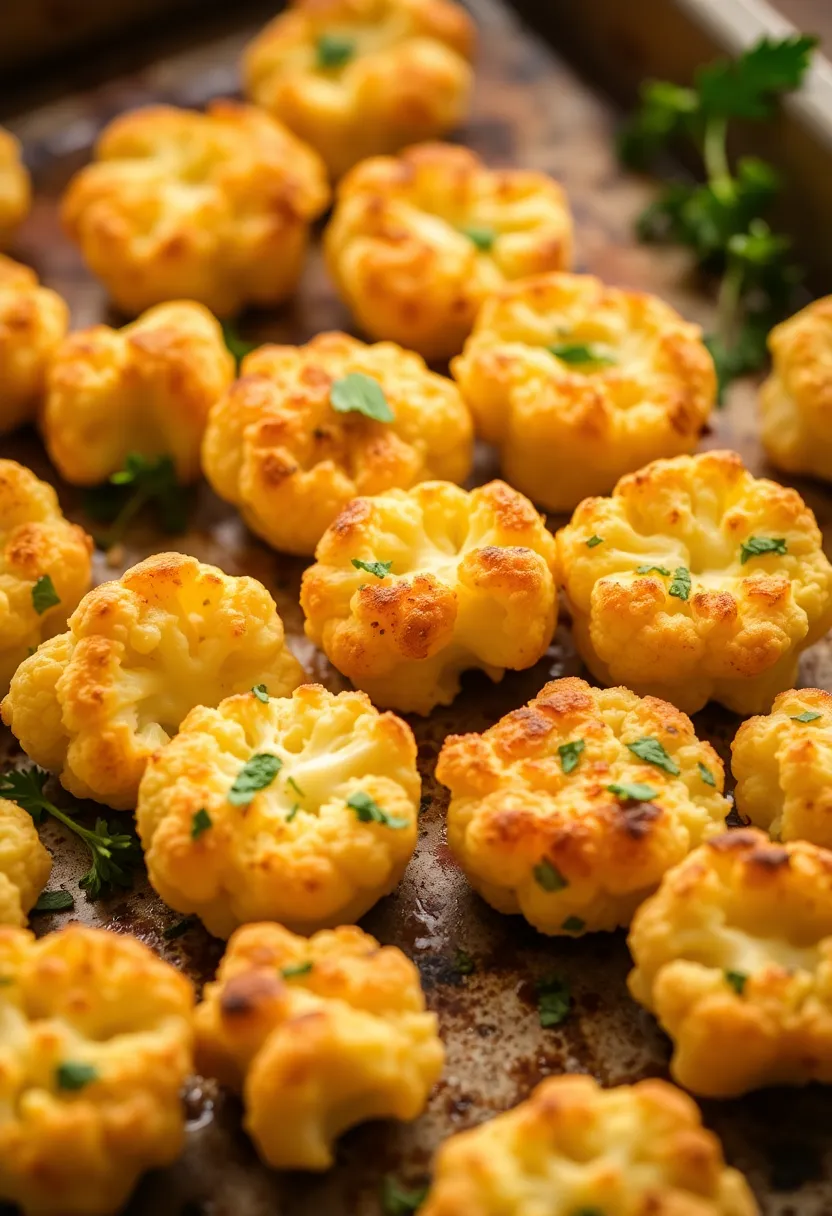 30 High Protein Low Carb Recipes Snacks To Keep You Full - 1. Cheesy Cauliflower Bites