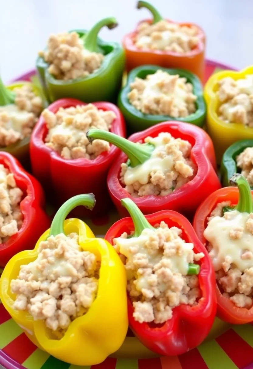 30 High Protein Low Carb Recipes Snacks To Keep You Full - 23. Stuffed Bell Peppers