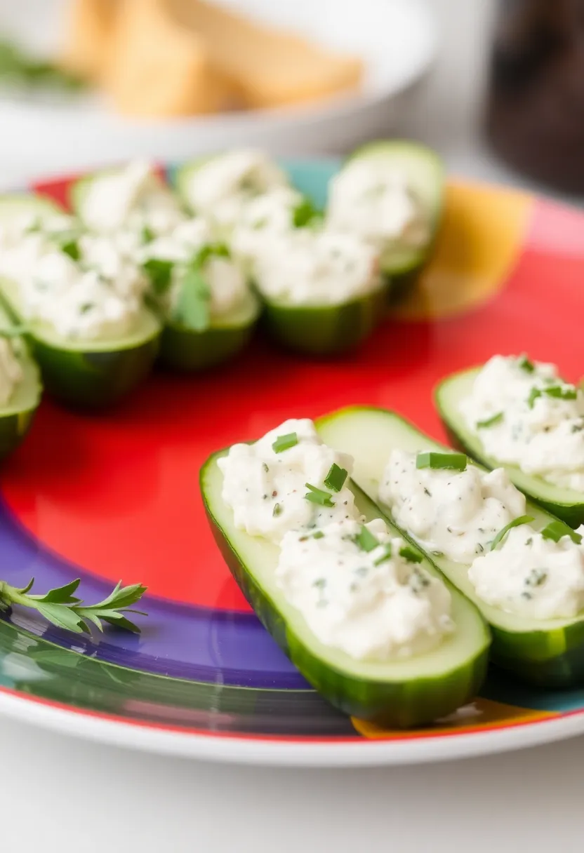 30 High Protein Low Carb Recipes Snacks To Keep You Full - 24. Cucumber Boats