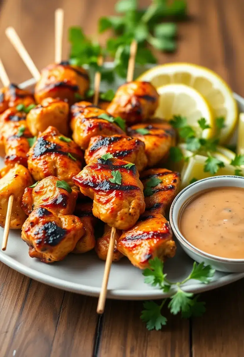 30 High Protein Low Carb Recipes Snacks To Keep You Full - 26. Grilled Chicken Skewers