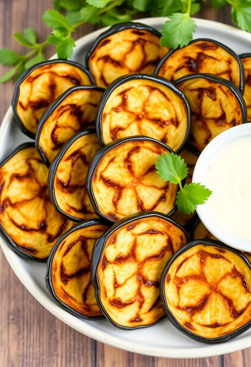 30 High Protein Low Carb Recipes Snacks To Keep You Full - 29. Grilled Eggplant Chips