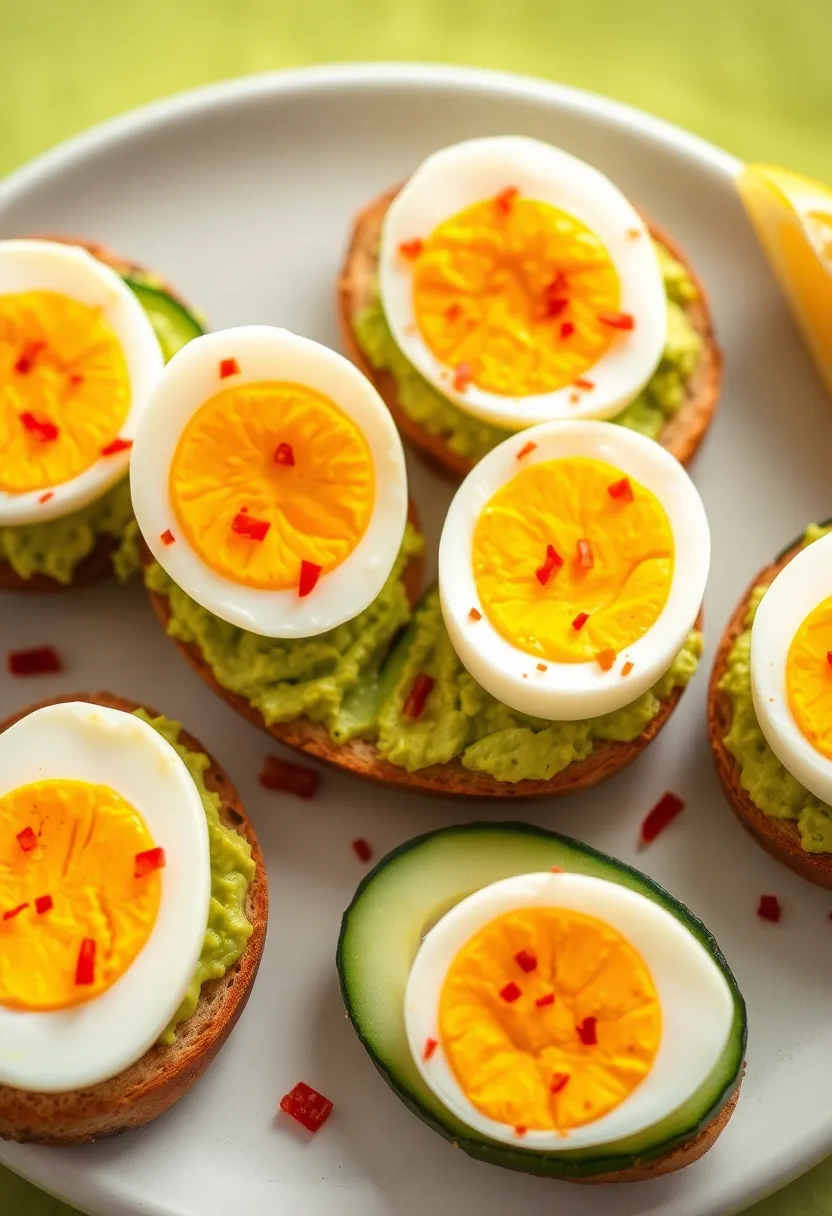 30 High Protein Low Carb Recipes Snacks To Keep You Full - 8. Hard-Boiled Egg and Avocado Toast