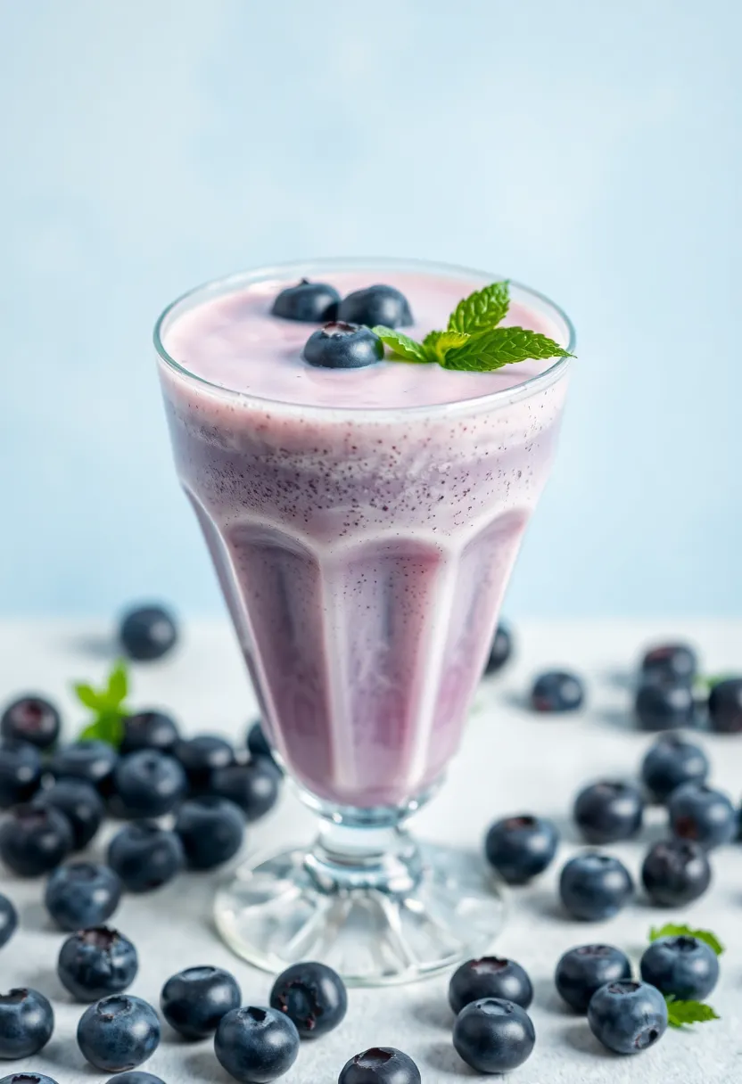 30 High Protein Low Carb Shake Recipes: Quick Fuel for Post-Workout Recovery - 21. Vanilla Blueberry Protein Shake