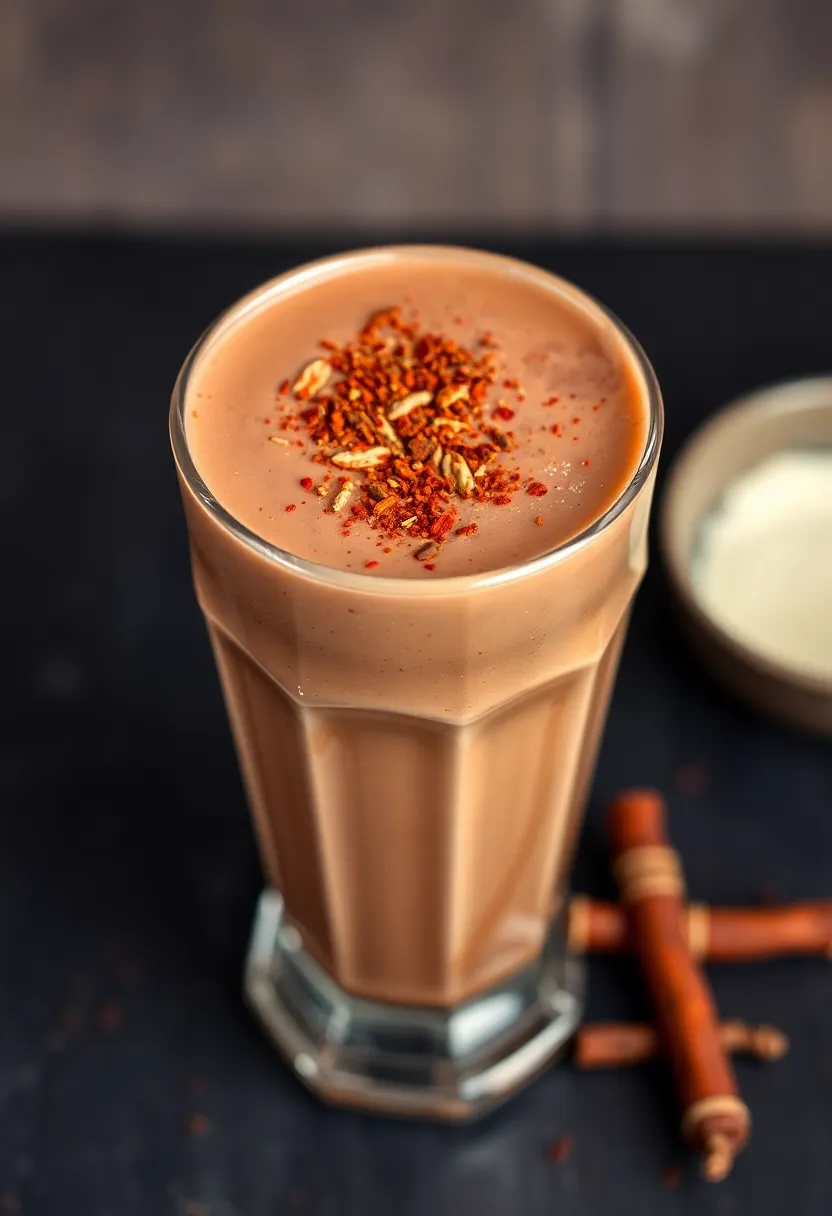 30 High Protein Low Carb Shake Recipes: Quick Fuel for Post-Workout Recovery - 24. Spicy Chocolate Protein Shake