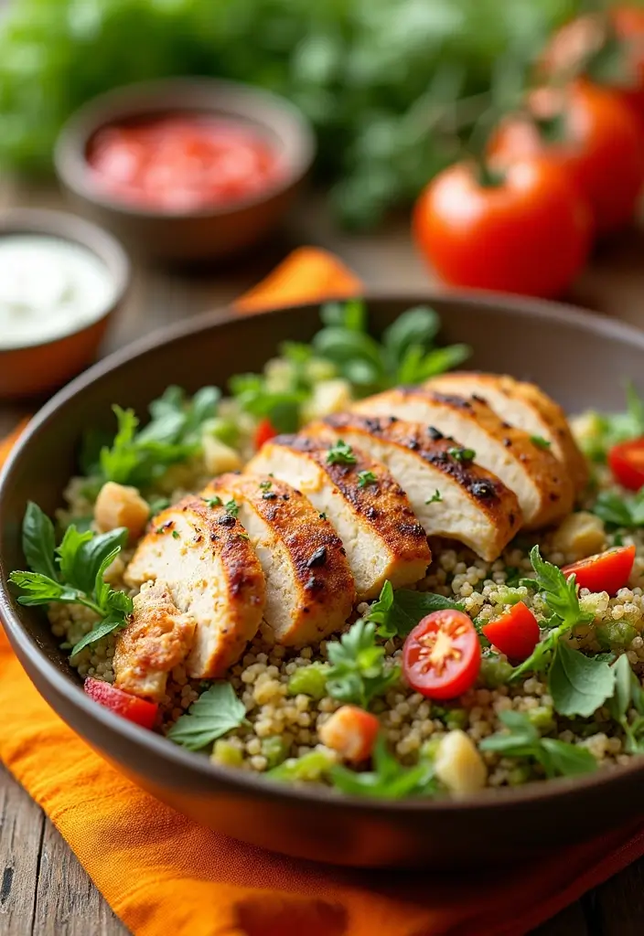 30 High Protein Low Fat Chicken Recipes Lean And Juicy - 16. Mediterranean Chicken Bowls