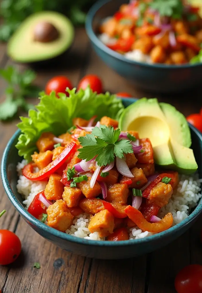 30 High Protein Low Fat Chicken Recipes Lean And Juicy - 8. Chicken Fajita Bowl