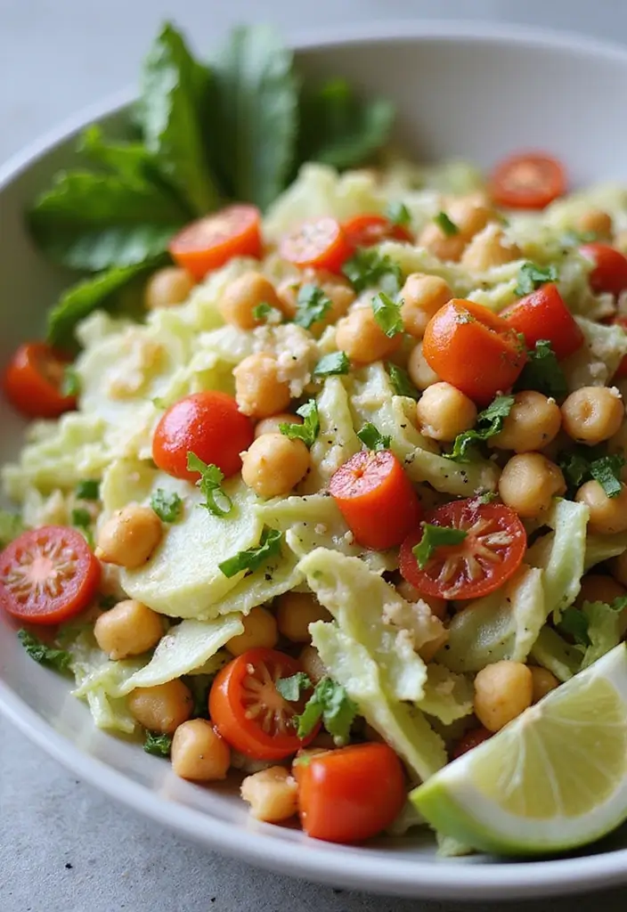 30 High Protein Vegan Gluten Free Recipes Plant Based Power 20. Cabbage Chickpea Salad