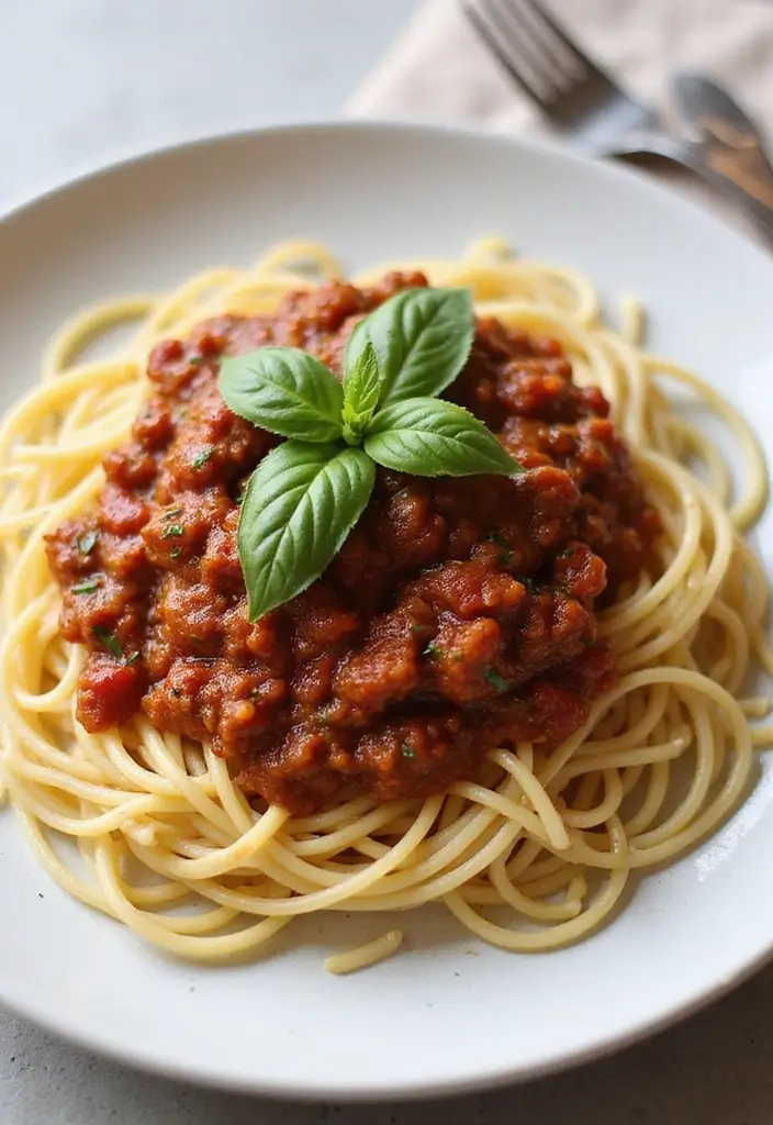 30 High Protein Vegan Gluten Free Recipes Plant Based Power 23. Spaghetti with Vegan Bolognese