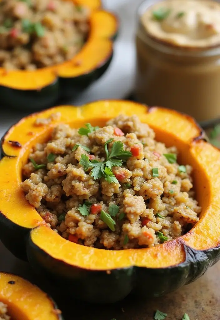 30 High Protein Vegan Gluten Free Recipes Plant Based Power 28. Stuffed Acorn Squash