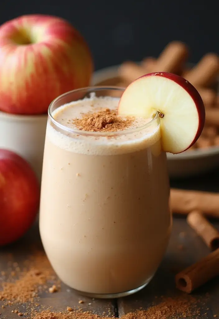 30 Low Calorie High Protein Smoothie Recipes Refreshing and Healthy 14. Apple Cinnamon Smoothie