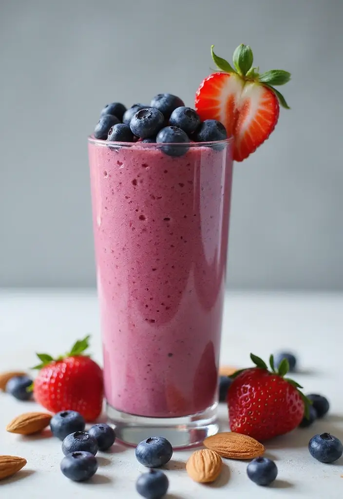 30 Low Calorie High Protein Smoothie Recipes Refreshing and Healthy 2. Berry Blast Protein Smoothie