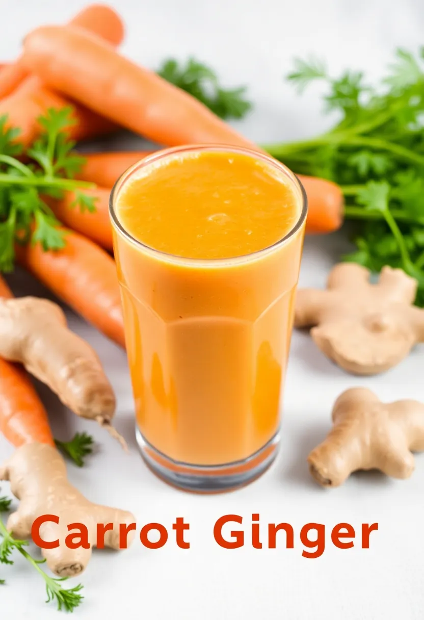 30 Low Calorie High Protein Smoothie Recipes Refreshing and Healthy 23. Carrot Ginger Smoothie
