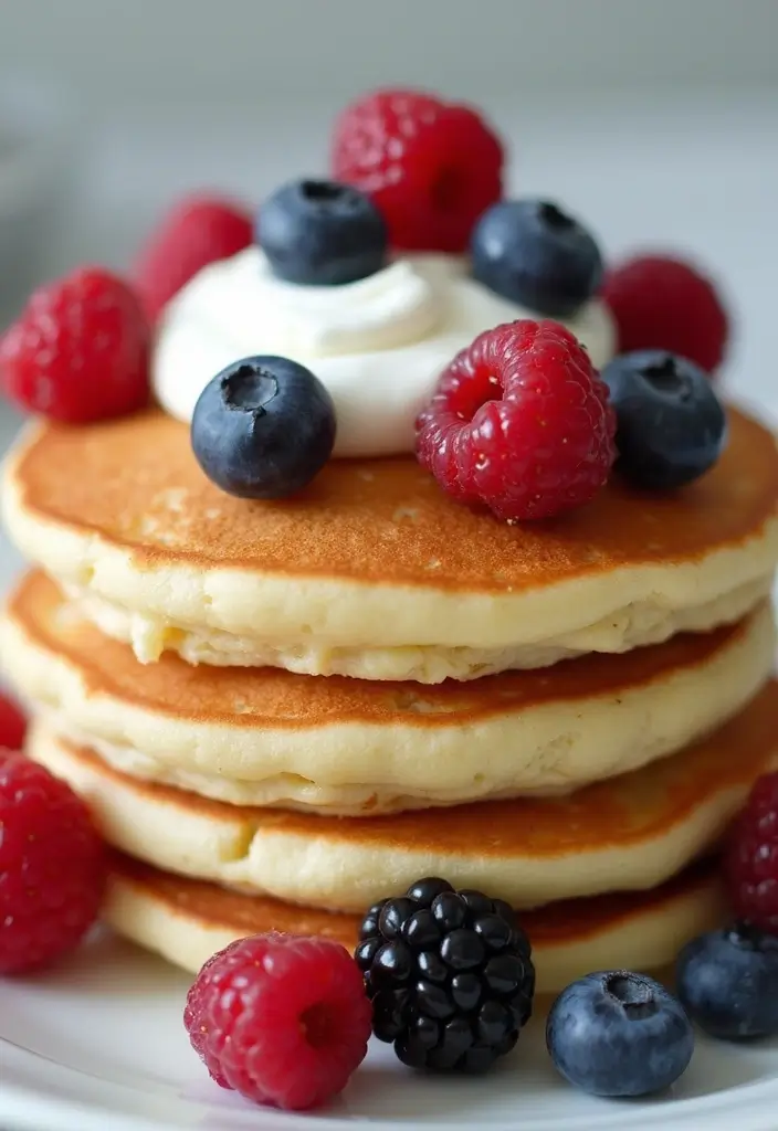 30 High Protein Low Carb Breakfast Recipes with Greek Yogurt - 5. Greek Yogurt Pancakes