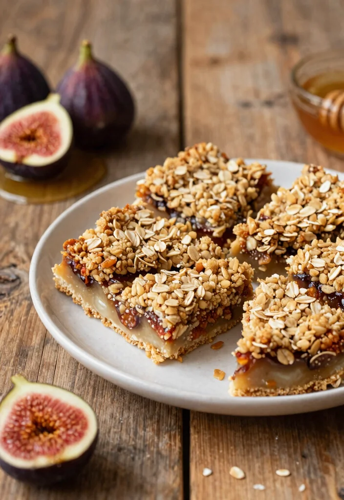 10 Healthy Fig Recipes for Sweet Savory Balance - 10. Fig Crumble Bars 1
