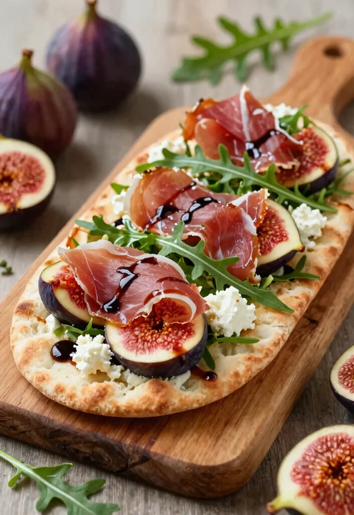 10 Healthy Fig Recipes for Sweet Savory Balance - 2. Savory Fig and Prosciutto Flatbread 1