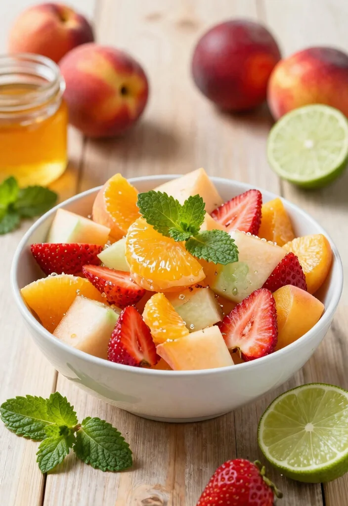 10 Healthy Nectarine Recipes for Fresh Seasonal Eating - 10. Nectarine Fruit Salad 1