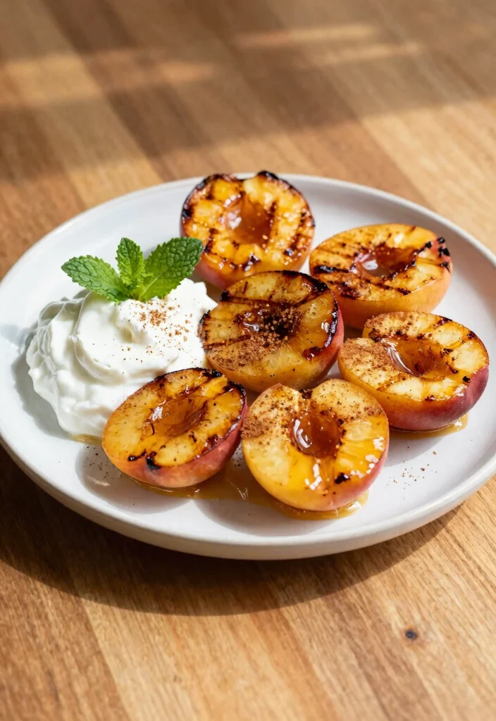 10 Healthy Nectarine Recipes for Fresh Seasonal Eating - 2. Grilled Nectarines with Honey 1