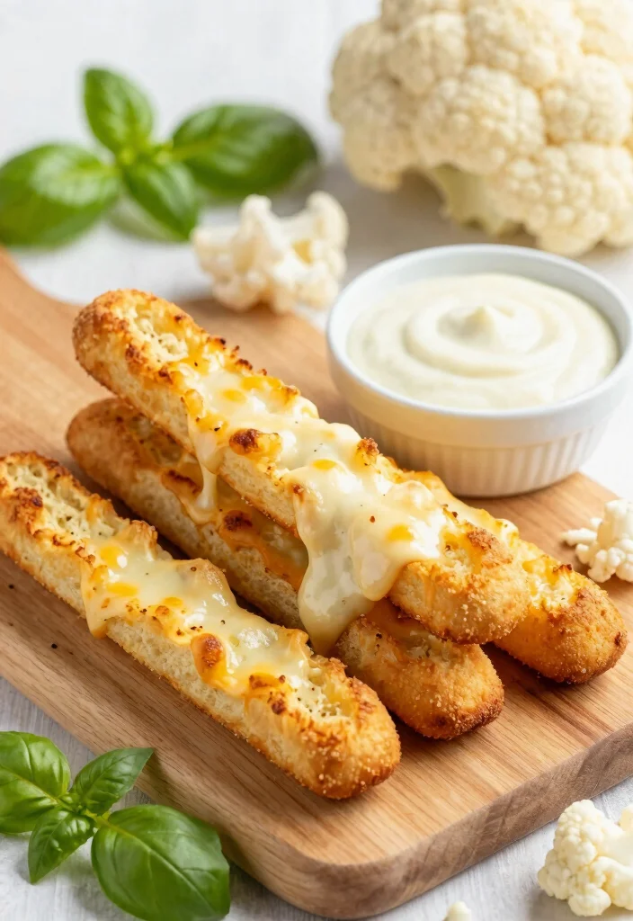 10 Keto Focus Recipes for Clean Mental Fuel - 3. Cheesy Cauliflower Breadsticks 1