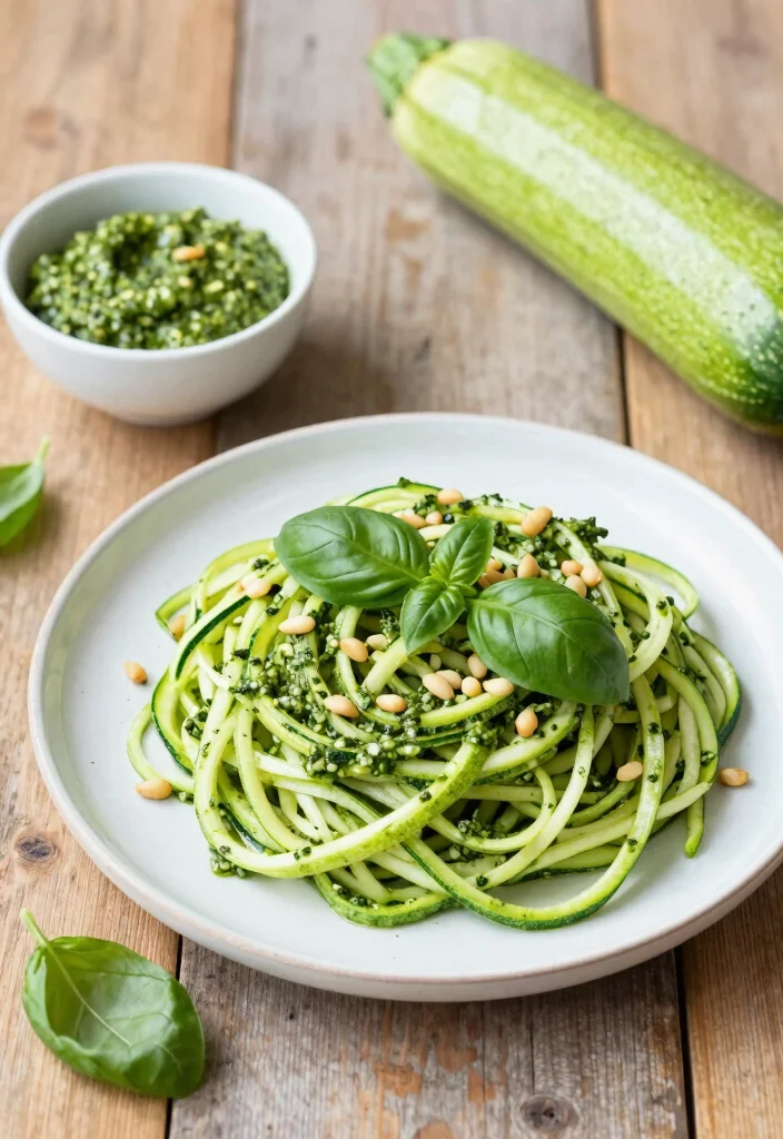 10 Keto Focus Recipes for Clean Mental Fuel - 5. Zucchini Noodles with Pesto 1