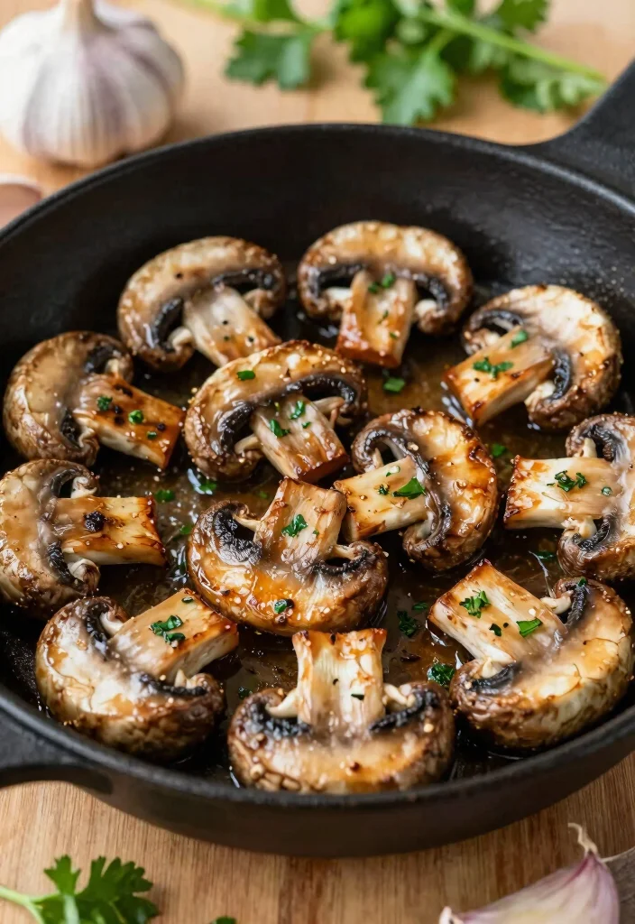 10 Keto Focus Recipes for Clean Mental Fuel - 6. Garlic Butter Mushrooms 1