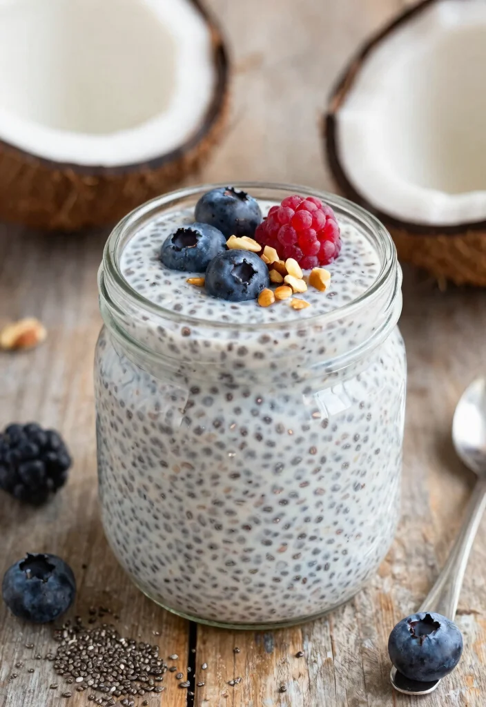 10 Keto Focus Recipes for Clean Mental Fuel - 9. Coconut Chia Seed Pudding 1