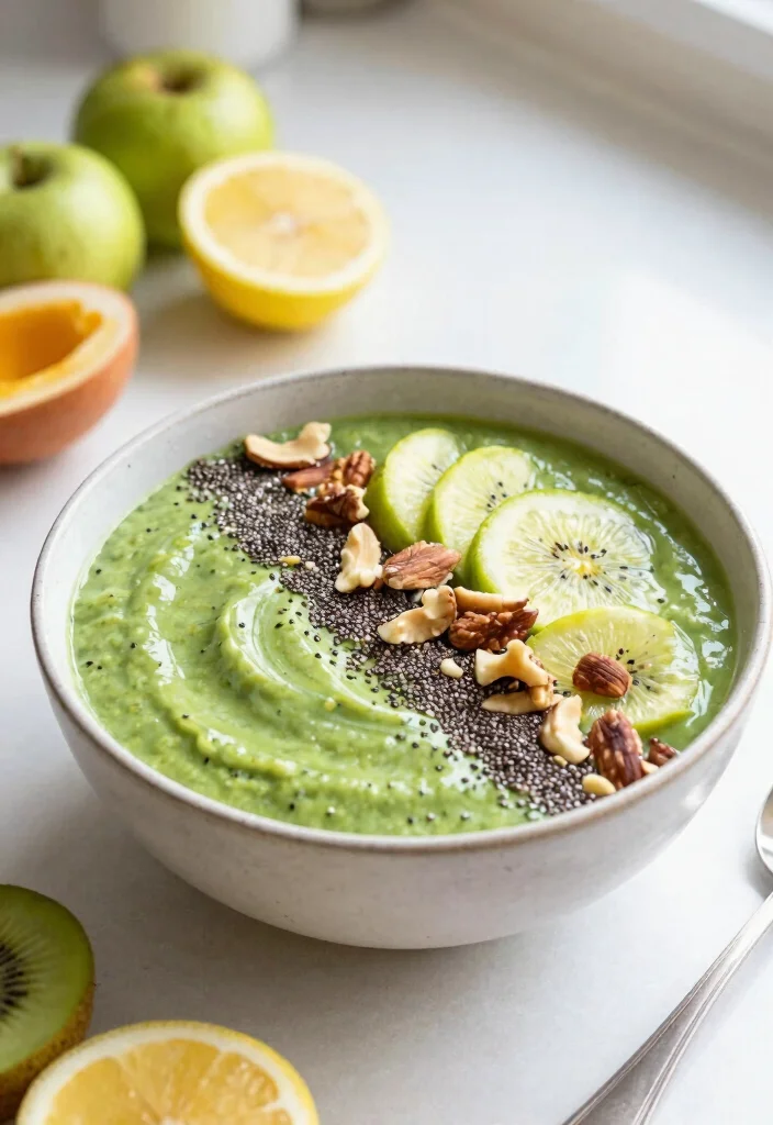 10 Keto Green Recipes for Fresh Low Carb Eating - 10. Green Smoothie Bowl 1