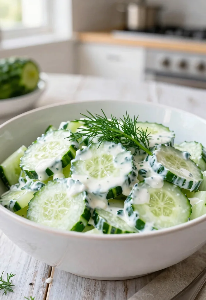 10 Keto Green Recipes for Fresh Low Carb Eating - 5. Creamy Cucumber Salad 1