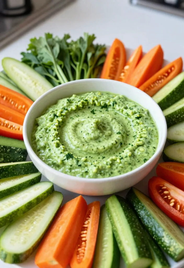 10 Keto Green Recipes for Fresh Low Carb Eating - 6. Green Goddess Dip 1